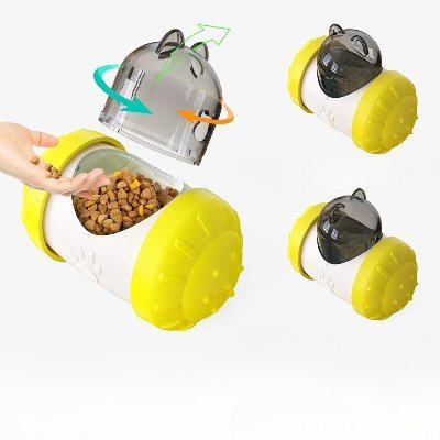 Distributeur de Croquettes pour Chien - BrainChase™ - Jaune - Ammdog.com