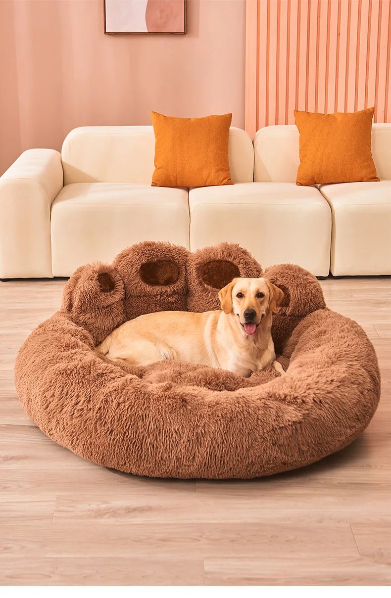 Fluffy Dog Bed Plush Kennel Accessories Pet Products Large Dogs Beds Bedding Sofa Basket Small Mat Cats Big Cushion Puppy Pets - Ammdog.com