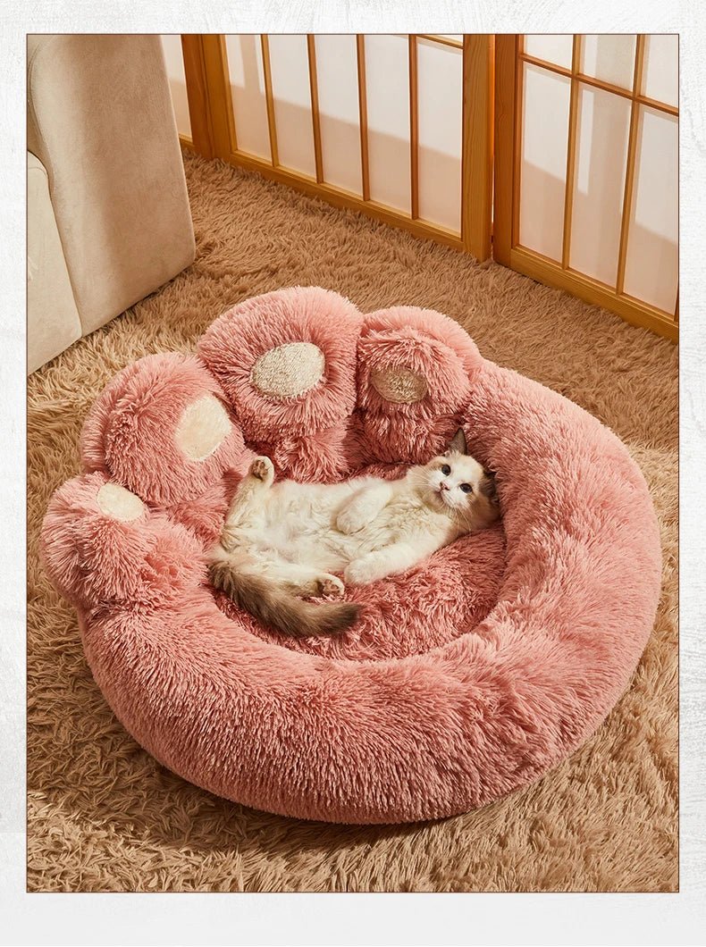 Fluffy Dog Bed Plush Kennel Accessories Pet Products Large Dogs Beds Bedding Sofa Basket Small Mat Cats Big Cushion Puppy Pets - Ammdog.com
