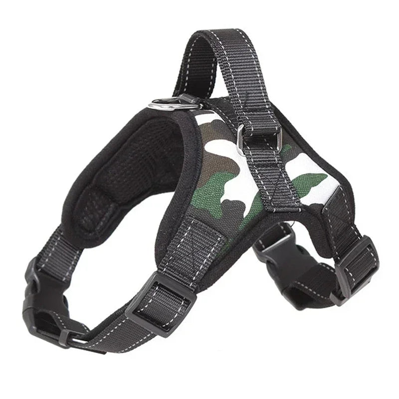 Saddle Dog Harness Reflective Adjustable Pet Harness No Pull Walking Training Small Medium Large Big Dogs Chest Strap Product - Ammdog.com